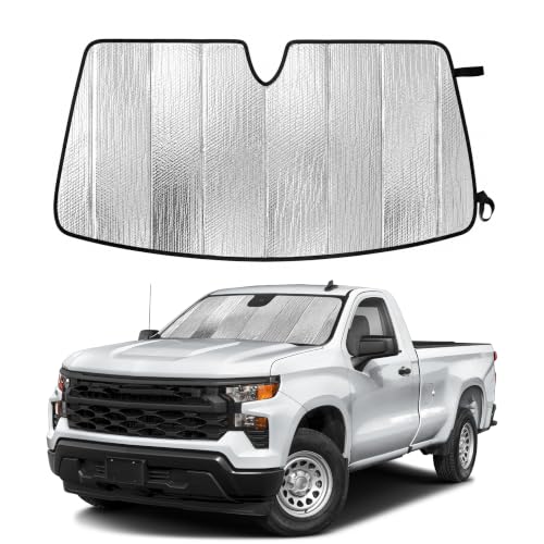 Foldable Sun Shade Fit for Chevy Silverado 1500 2019