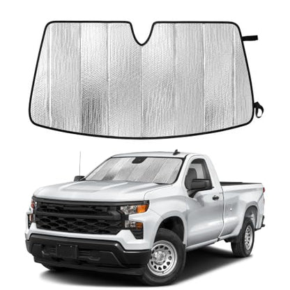 Foldable Sun Shade Fit for Chevy Silverado 1500 2019