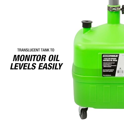 9 Gallon Oil Drain Pan with Adjustable Funnel