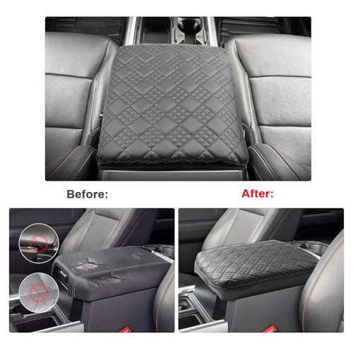 for 2023 2024 2025 2026 Ford F250 Super Duty Armrest Cover Pad for 2025 2026 Ford F250 Accessories 2025 2026 F250 Center Console Cover Middle Console Cover w