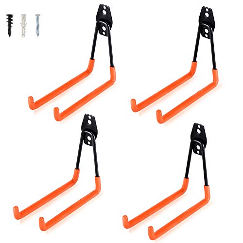 Heavy Duty Steel Garage Storage Hooks (4 Count)