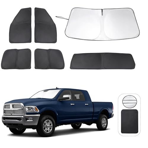 Window Shades for Dodge RAM 2500 3500 2010 (6 Count)
