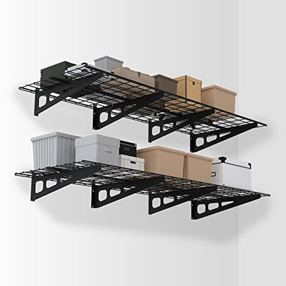 2 Pack 2x6FT Garage Wall Shelving
