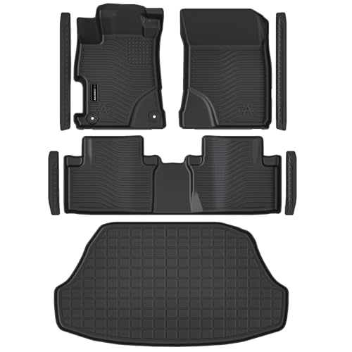 Floor Mats Cargo Mat Door Sill for Honda Civic Hybrid Sedan 2012 (4 Count)