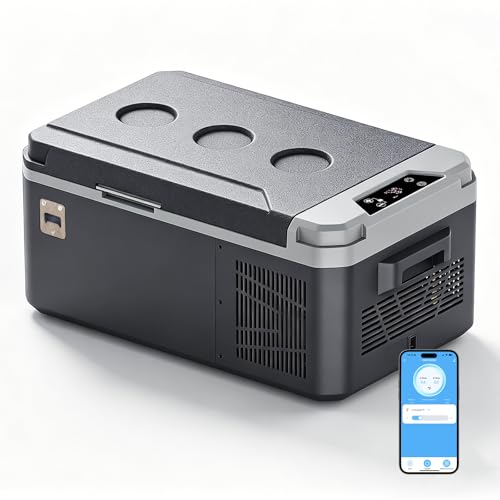 15QT(15L) Car Refrigerator, 12V Compressor Electric Cooler 0℉~68℉