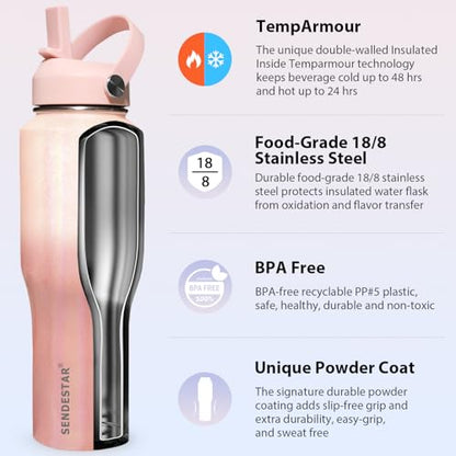 40oz Stainless Steel Water Bottle