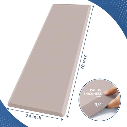 Kitchen Mat Cushioned Anti Fatigue Rug 24"x70" Water Resistant