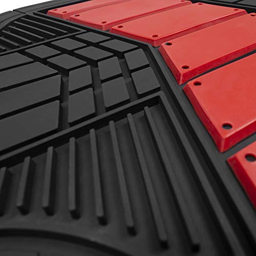 Rubber Car Floor Mats All Weather Waterproof 4