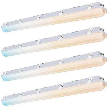 4Pack 4FT LED Vapor Tight Light Fixture 60W (4 Count)