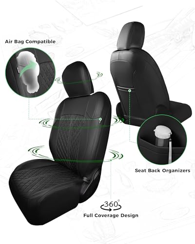 for Jeep Wrangler Leather Custom Car Seat Covers Full Set 4 Door
