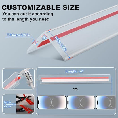 Self Adhesive Clear Wall Corner Protector (4 Count)