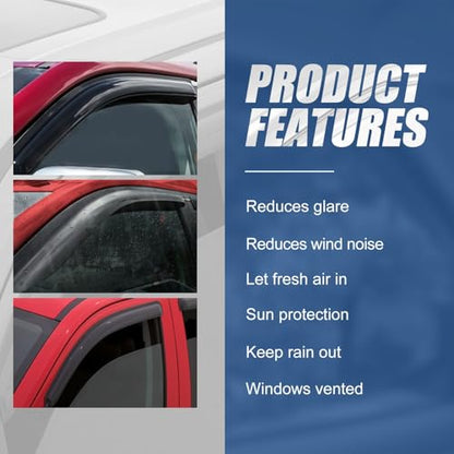 4PCS Tape On Window Visors for 1996 (4 Count)