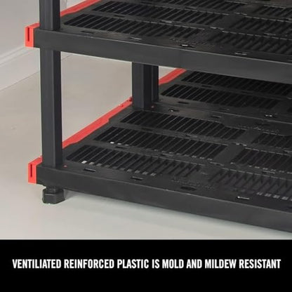Craftsman 5 Tier Heavy Duty Plastic Storage Shelves