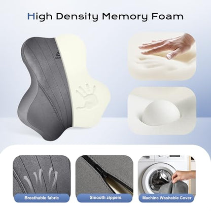 Car Lumbar Support Pillow and Car Neck Pillow Kit