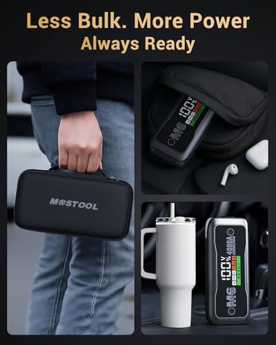 M6 4000A Jump Starter with Smart HD Display