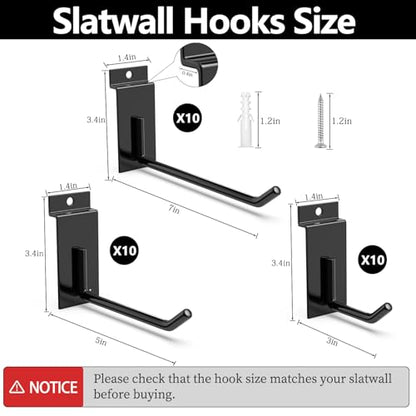 Slatwall Hooks 30PC (30 Count)