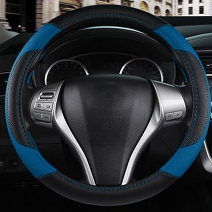 Leather Car Steering Wheel Cover