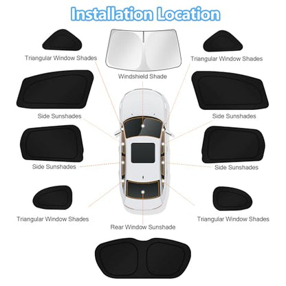 Car Window Shades for Honda Fit 2015 (10 Count)