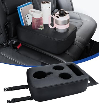 Upgraded Car Cup Holder with Dual Secure Strap Back Seat Cup Holder for Car