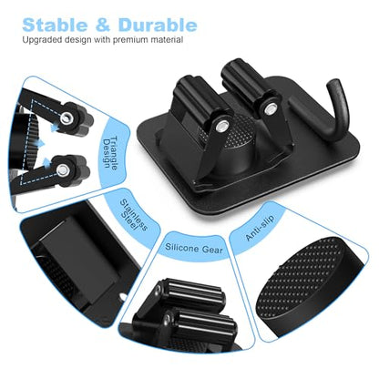 4 Pack Broom Holder Wall Mount (4 Count)