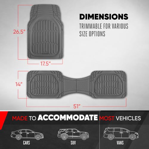 FlexTough LITE Rubber Car Mats Full Set