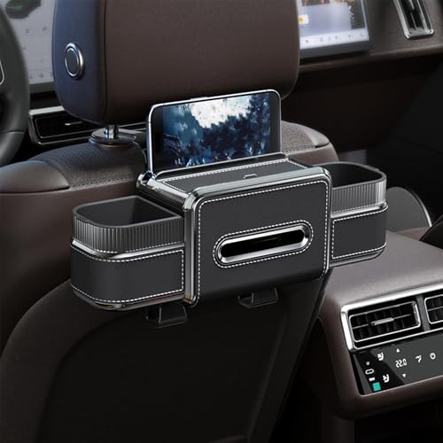 6-in-1 Car Headrest Backseat Organizer, Back Seat Car Organizer and Storage