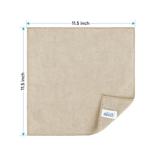 Brown Microfiber Cleaning Cloth (12 Count)