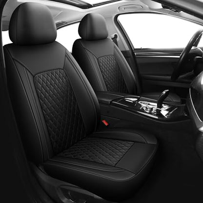 Faux Leather Front Car Seat Covers (2 Count)