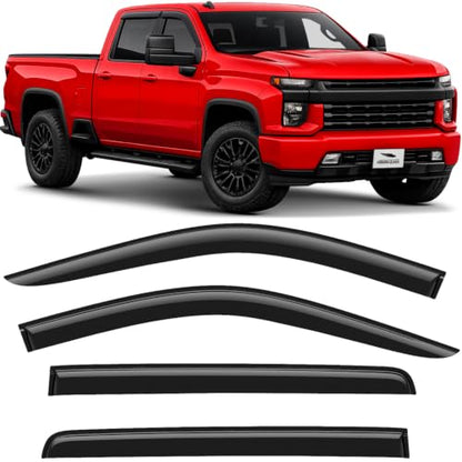 Tape on Extra Durable Rain Guards for Trucks Chevrolet