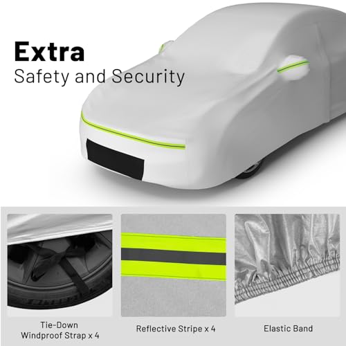 Car Cover Waterproof All Weather Custom Fit for Tesla Model 3
