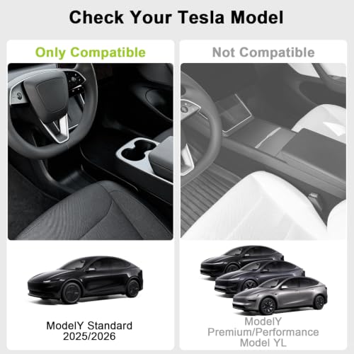 7PCS Floor Mats for 2025 2026 Tesla Model Y Standard Accessories