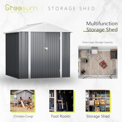 6x4FT Outdoor Storage Shed