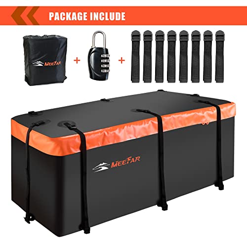 Hitch Mount Cargo Carrier Luggage Bag Waterproof 16 Cubic Feet Luggage Rack