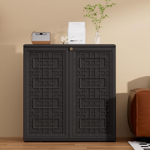 Indoor Outdoor Storage Cabinet Waterproof with Shelf