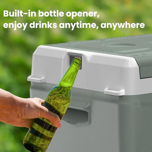 Electric Cooler for Car Refrigerator 12 Volt Car Fridge 29 Quart Portable Freezer for Truck SUV RV Van Camper