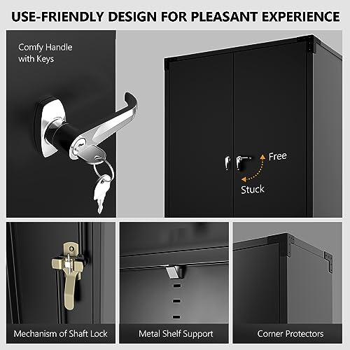 Upgraded Wide & Deep Garage Storage Cabinet