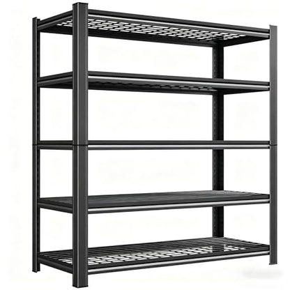 2Pack 72" H X 48" W X 24" D Heavy Duty Garage Shelving Unit (5 Count)