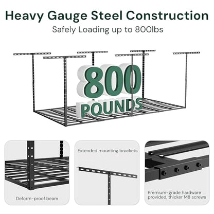 3x6 Garage Storage Overhead Rack Organization (2 Count)