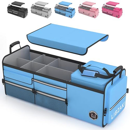 LIBZAKI Oversize 4 in 1 Car Trunk Storage Organizer