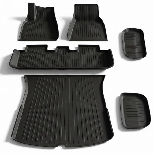 6Pcs Floor Mats for Tesla Model Y 2021 (6 Count)