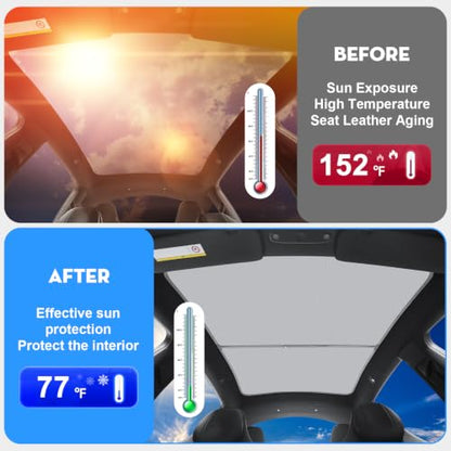Non Sag Roof Sunshades for Tesla Model YL 2026