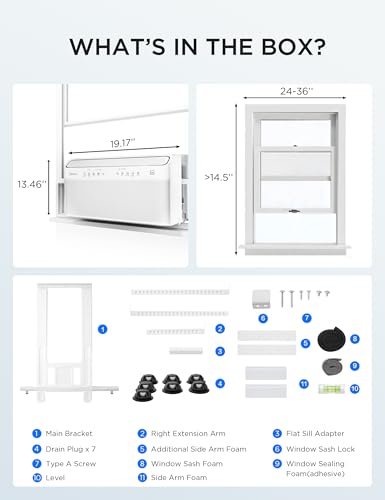 8 000 BTU U Shaped Smart Inverter Window Air Conditioner