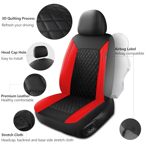Faux Leather Front Car Seat Covers (2 Count)