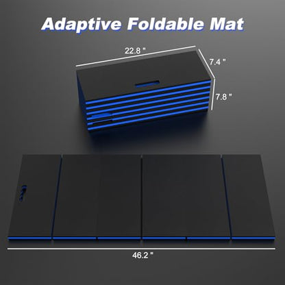 22.8" Wide Mechanic Mat Foldable EVA Kneeling Pad with Magnetic Tool Slots