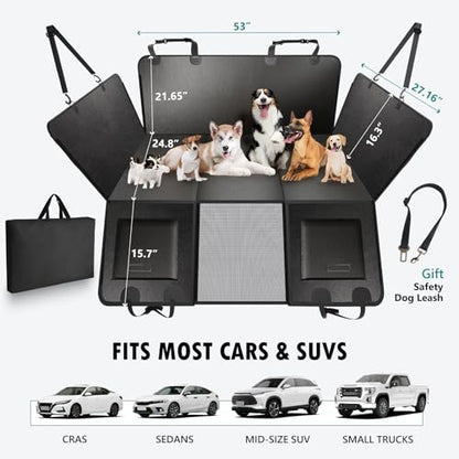 Back Seat Extender for Dogs Upgraded Anti