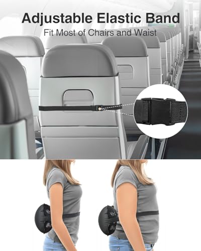 Inflatable Lumbar Pillow for Airplane Travel