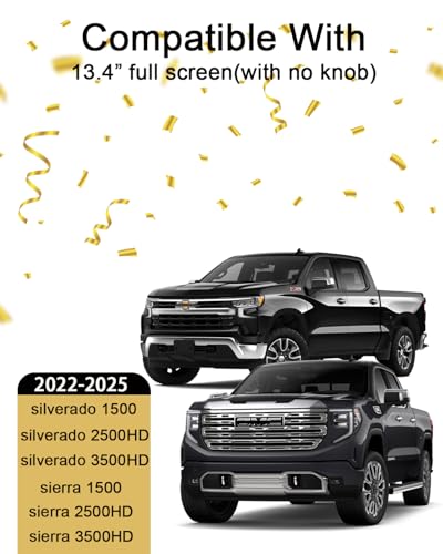 2 Pack Screen Protector for Chevy Silverado 2022 (2 Count)