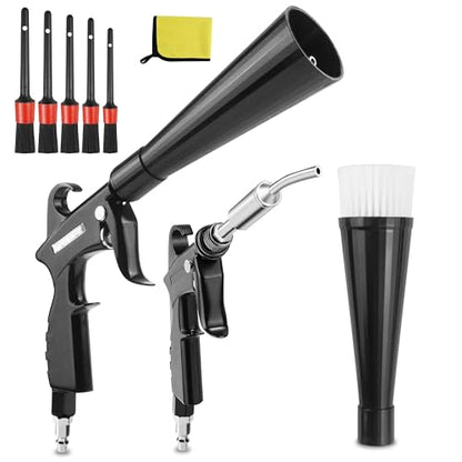 High Pressure Car Interior Cleaning Gun Interior Dryer Hair Dryer Car Detail Gun Fast Drying Blows Away Dust and Dirt Using Air