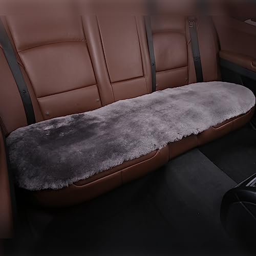 Genuine Sheepskin Car Rear Seat Cover for Fuzzy Fur Wool Cushion