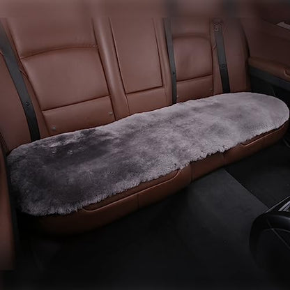 Genuine Sheepskin Car Rear Seat Cover for Fuzzy Fur Wool Cushion